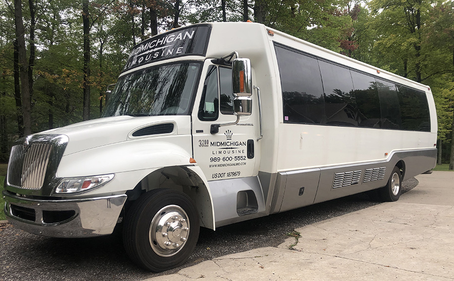 White Party Bus