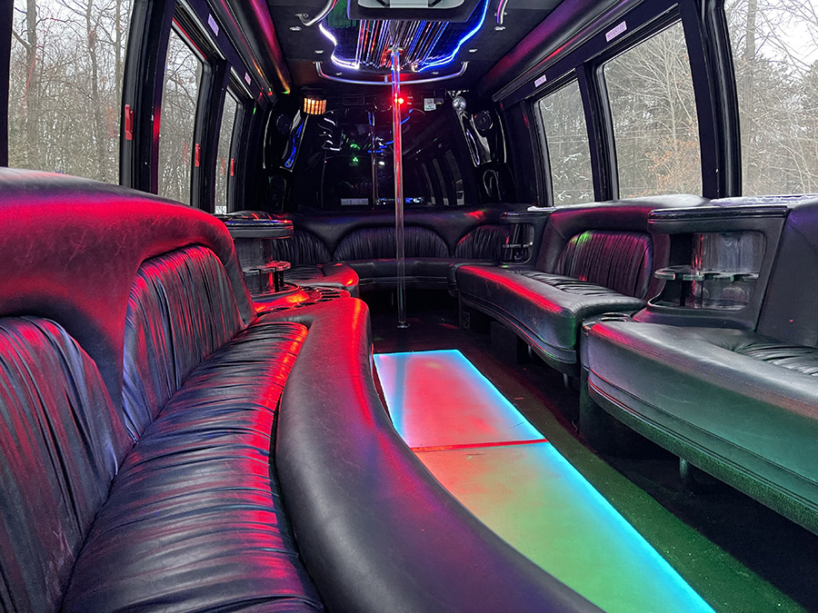 White Party Bus